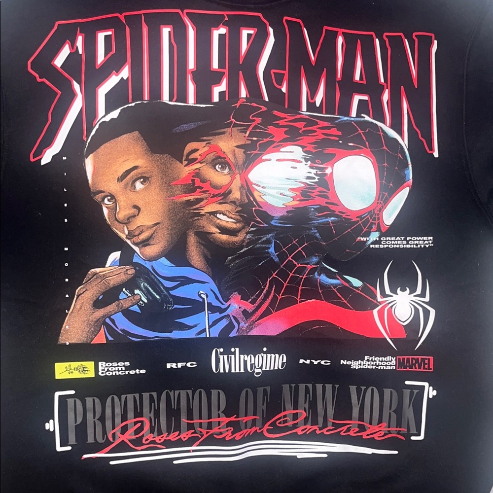 Civil Regime “ Miles Morales” Limited Edition SpiderMan Hoodie. New w/tags.